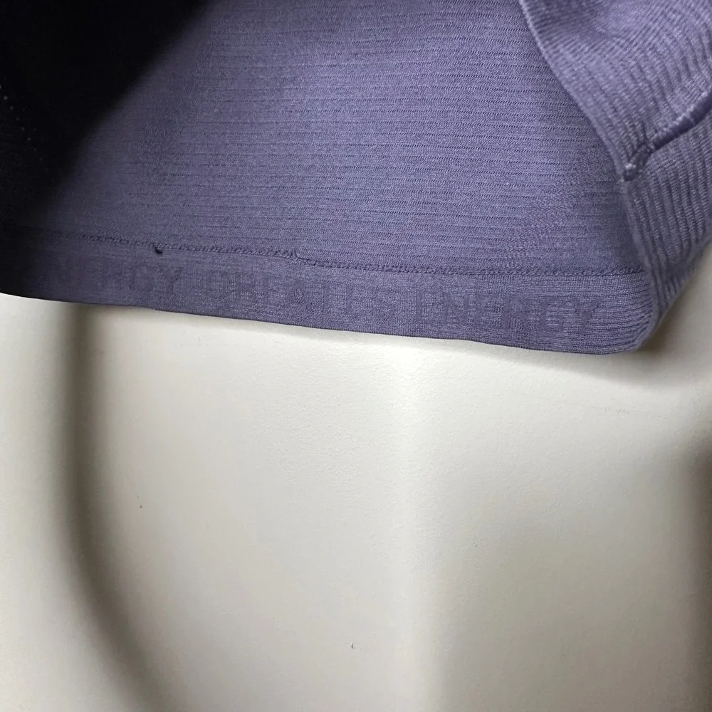 Lululemon Swiftly Tech Cropped Long Sleeve 2.0 Women 6 Purple Nightfall Seamless